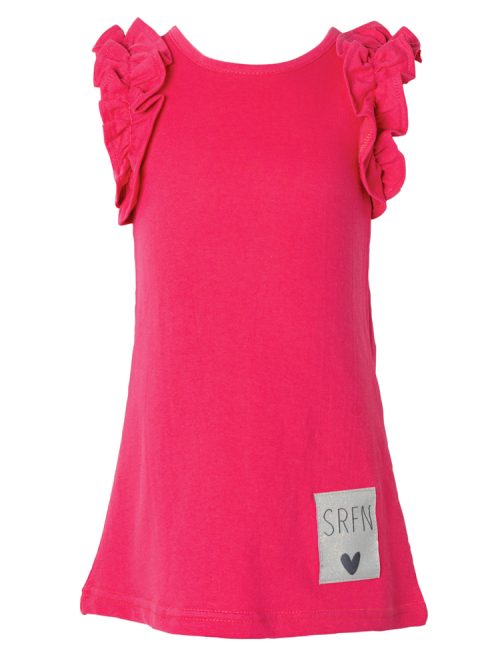Coral baby fouter sleeveless dress for girls
