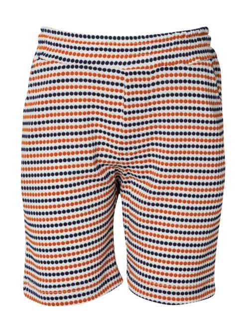 Boys οrange polka dot jacquard bermuda shorts